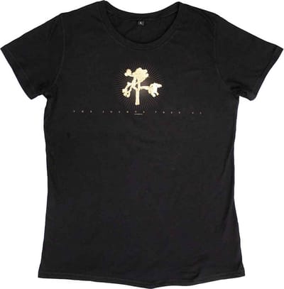 U2 - Gold Tree Flock Dames T-shirt - Zwart