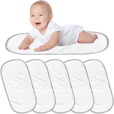 Herbruikbaar Verschoonmatje voor Baby - Set van 6 Wasbare Verschoonmatten 30 x 60 cm Zacht en Beschermend voor Babycomfort
