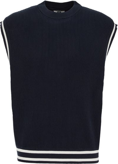 WE Fashion Heren regular fit spencer met structuur