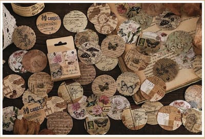 Bulletjournal stickers - Rond / Cirkel - 46 stuks - Vlinders - Journaling - Scrapbooking