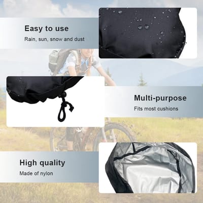 2-pack waterdichte zadelhoes met trekkoord / regenhoes voor fietszadel