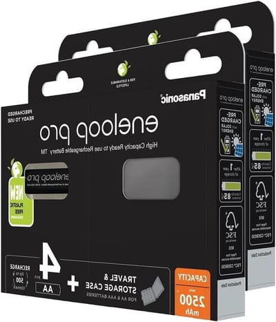 Oplaadbare Batterijen - AA Mignon - Apparaten Voeden - Lage Zelfontlading - 2500 mAh - Zwart