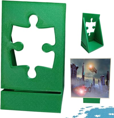Puzzeldoos Standhouder - Puzzel Poster Houder - Puzzels Presenteren - Universele Bruikbaarheid - 11 x 85 x 01 cm - Groen