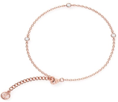 Elysian Armband Dames - Sterling Zilver 925 - 18K Rosé Goud verguld - Luxe geschenkdoos - 16 + 4 cm