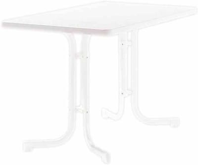 Boulevard Klaptafel 115 x 70 cm - Weerbestendig, Slagvast, Wit Stalen Buisframe