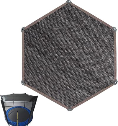 Trampoline Schaduwhoes - Zonnebranddoek Tent - Buiten Spelen - Scheurbestendig Mesh Materiaal - 14FT - Blauw