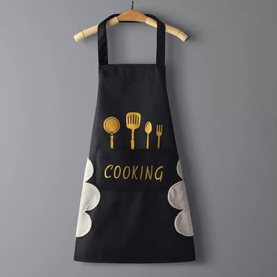 Schort Waterdicht Oliebestendig Kan Handen Afvegen Keuken Werkkleding Thuis Koken Schoonmaken Mannen en Vrouwen Universeel Mouwloos Schort gray