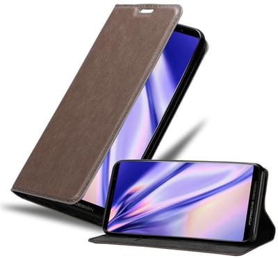 Cadorabo Hoesje geschikt voor Huawei MATE RS in KOFFIE BRUIN - Beschermhoes met magnetische sluiting, standfunctie en kaartvakje Book Case Cover Etui