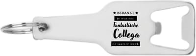 Akyol - bedankt je was een fantastische collega flesopener - Collega - medewerker vrienden - cadeau - 105 x 25mm