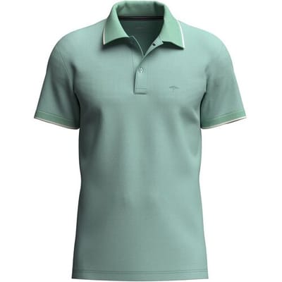 Fynch-Hatton Polo 2-Tone Piqué Fine Details Mint / male