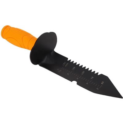 Pelle de creusage en métal robuste dentelée avec étui, mètre ruban, accessoires de jardinage à monter sur ceinture