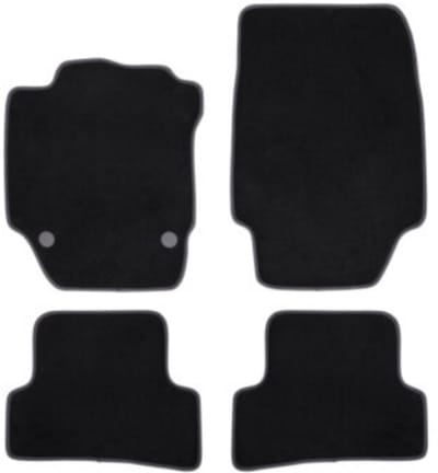 Complete set op maat gemaakte matten in zwart PVC/TPR NORAUTO - Citroën C4