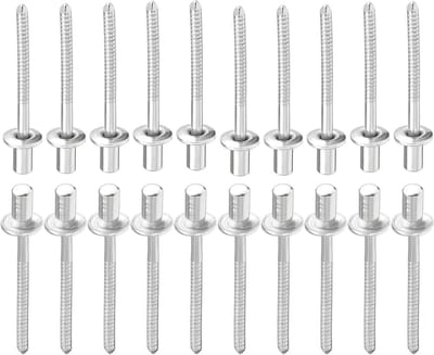 Blinde Klinknagels - Gesloten Klinknagels - Machines Bevestigen - Roestvrij Staal - 4mm x 8mm 25 stuks - Zilverkleurig