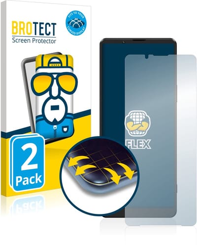 BROTECT - Screenprotector voor Sony Xperia 1 III - Folie Beschermfolie transparant volledig dekking - 2 Stuks