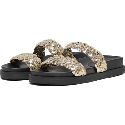 ONLY MINNIE 16 Dames Sandalen Van Polyurethaan In Goudkleur