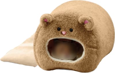Somstyle Hamster Huisje - Hamsterkooi - Knaagdier Bed - 11x8 cm - Mand - Dieren Accessoires - Bruin