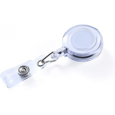 Porte-badges à enrouleur avec clip de ceinture en métal, porte-badge rétractable à enrouleur pour accrocher les porte-noms, cartes d'identité, cartes-clés et porte-clés, retour à l'école one-size noir