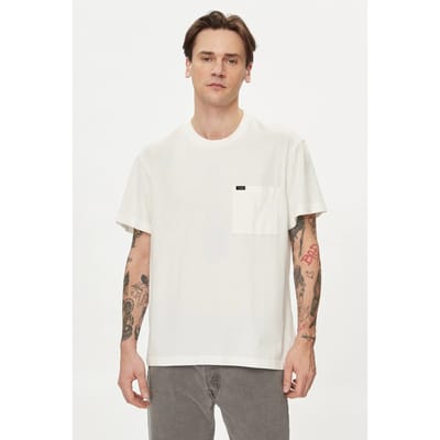 Lee Relaxed Pocket Tee Ecru Größe: XL | Basic T-Shirts Outlet | Herren | Braun