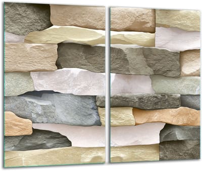 TMK ArtDeko - Snijplank - Glazen Beschermplaat - 30x52cm - Inductiekoken