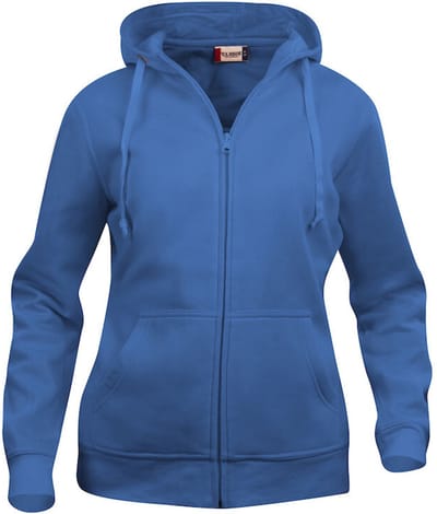 Clique Basic hoody full zip Dames Kobalt maat XS
