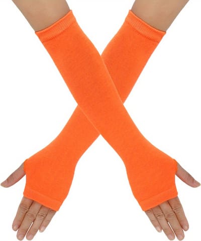 Nivard Armstukken - Polswarmers - Armwarmers Dames - Duimopening - Oranje