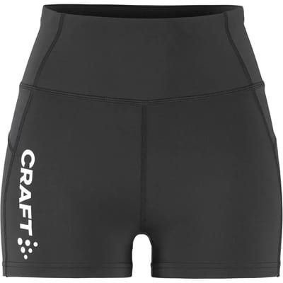 Craft Rush 2.0 Hotpants Dames - Zwart | Maat: M