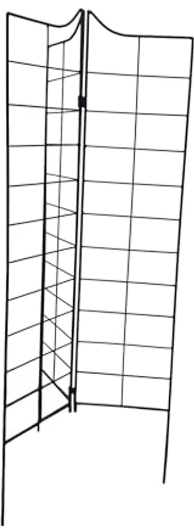Tuinhek Metalen Klimplantenstandaard 115 x 24,5 cm - Zwart