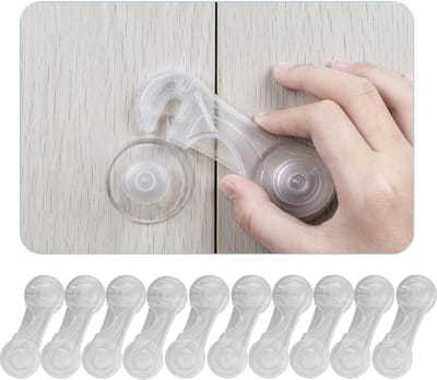 10-pack - veiligheidssloten, geschikt voor kindveilige kasten, koelkasten/huisdierveilige veiligheidssloten