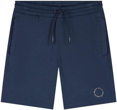Ballin Amsterdam - Jongens Regular fit Shorts Sweat - Navy - Maat 16