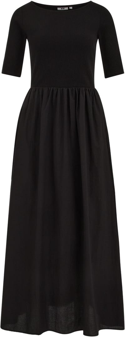 WE Fashion Dames Maxi jurk met structuur