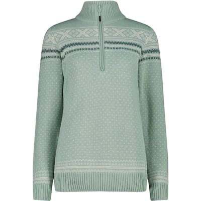 Pullover met halve rits dames CMP Wooltech