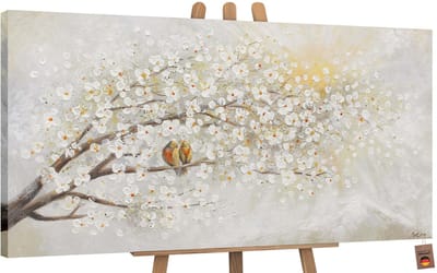 Canvas schilderij groot handgeschilderd dageraad zonsopgang natuur – YS-Art Gallery – Luxe wanddecoratie voor woonkamer – Modern schilderij voor slaapkamer en kantoor