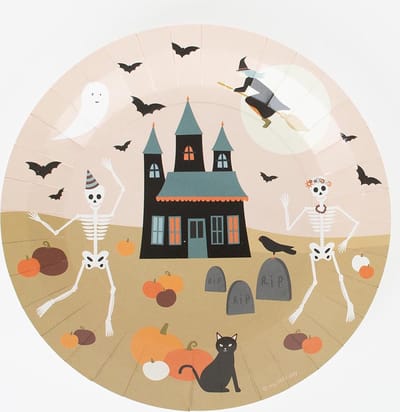 Papieren bordjes Halloween - My little Day - 8 stuks - 22 centimeter