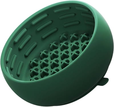 Famanu - Langzaam Eetbakje - Silicone Zuignap Interactief | Langzame Eter Hond Voederbak, Voor Puppy'S En Kleine Tot Middelgrote Huisdieren