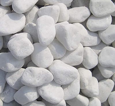 Decoratieve steentjes - Tuin sierstenen - Tuin decoreren - Natuurlijke uitstraling - 25 kg zak - Wit