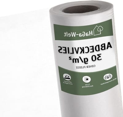 Afdekvlies Planten - Vorstbescherming - Bescherming Tegen Vorst - Ademend Materiaal - 16 Meter Breed - Wit
