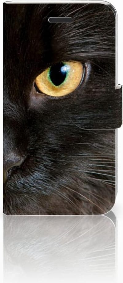 Samsung Galaxy Xcover 3 | Xcover 3 VE Telefoonhoesje met Pasjes Zwarte Kat