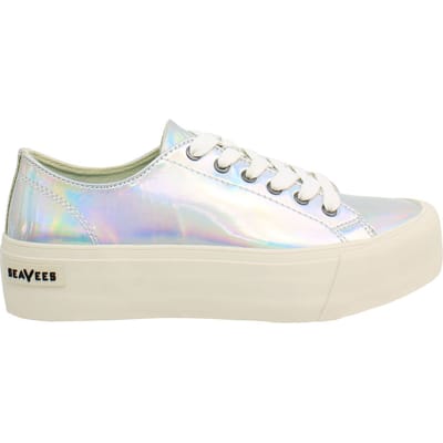 Seavees Monterey Platform Sun Valley Dames Zilveren Schoenen