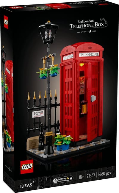LEGO Ideas Rode Londense telefooncel - 21347