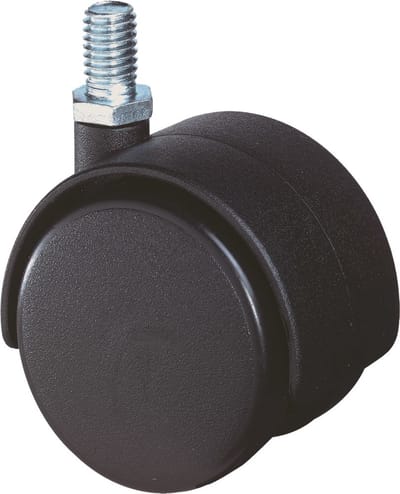 Meubelwiel Zwart 40mm M8X15 Bevestiging - 1519705