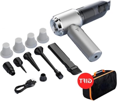 Draadloze Autostofzuiger - Handstofzuiger Kruimeldief - Auto Interieur Reinigen - Sterke Zuigkracht - 500 Gram - Zilver