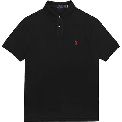 Polo Ralph Lauren 710782592001 Polo Maille Coupe Slim Personnalisée Homme Manches Courtes 710782592001 (L) black