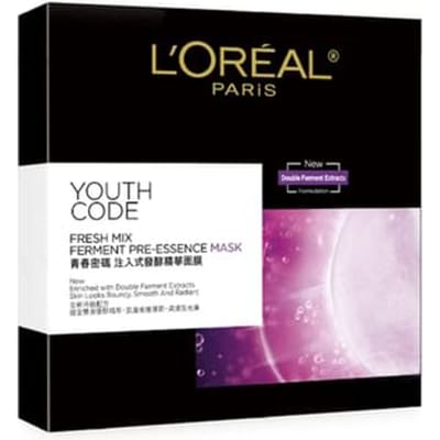 L'OREAL PARIS - Youth Code Fresh Mix Ferment Pre-Essence Mask 5 pcs