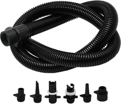 Luchtpompslang Adapter - Opblaasbuis Kit - Watersport Accessoires - Universele Compatibiliteit - 10.5 x 7 x 1.5 cm - Meerkleurig