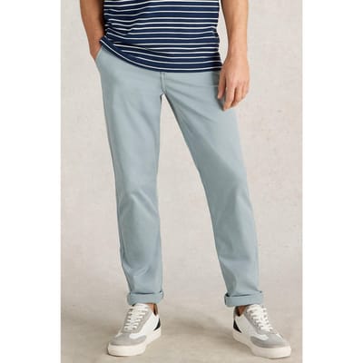 White Stuff Sutton Organic Chino Trouser Light Blue Maat: W36 REGULAR | Chino's Outlet | Heren | Blauw
