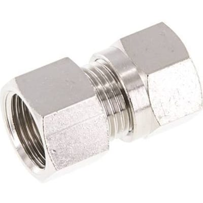 10L & G3/8'' Vernikkeld Messing Rechte Snijringkoppeling Binnendraad 115bar ISO 8434-1