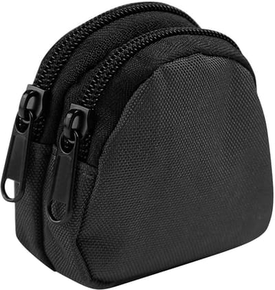 Dailygoods- Heuptas zwart - Tactische heuptas - EDC tas - Mini-riemtas - Canvas - Afmetingen 9 x 8 x 3 cm