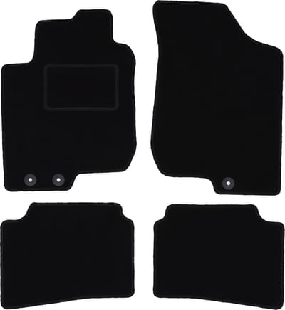 Zwarte veloursmatten voor: Hyundai i30 I hatchback, stationwagen, CW (2007-2012)