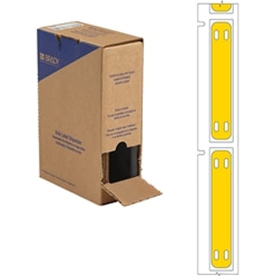 Brady BM-10x60-7643-YL-L draad- en kabellabels | geel | 60 mm x 10 mm (origineel)