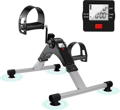 Opvouwbare Mini Hometrainer voor Onder Bureau - Voeten Fiets Oefenfiets